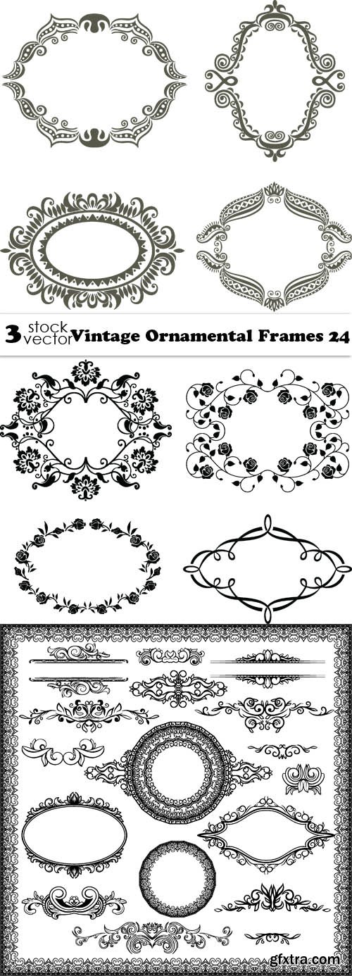 Vectors - Vintage Ornamental Frames 24