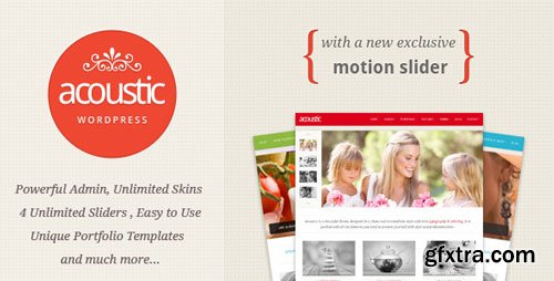 ThemeForest - Acoustic v1.2.0 - Powerful Elegant WordPress Theme - 608369