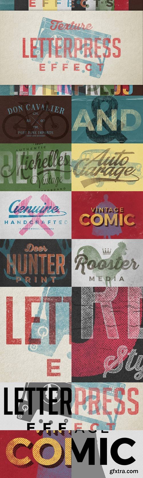 CM - Vintage Letterpress Texture Effects 179667