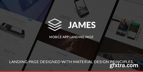 ThemeForest - James v1.0 - Material Design Mobile App Landing Page - 10676728