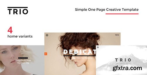 ThemeForest - TRIO v1.0 - Simple One Page Creative Template - 11941046