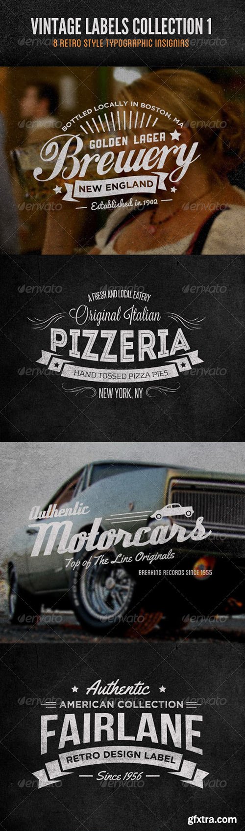 GraphicRiver - Vintage Labels and Logos Collection 1 5383666