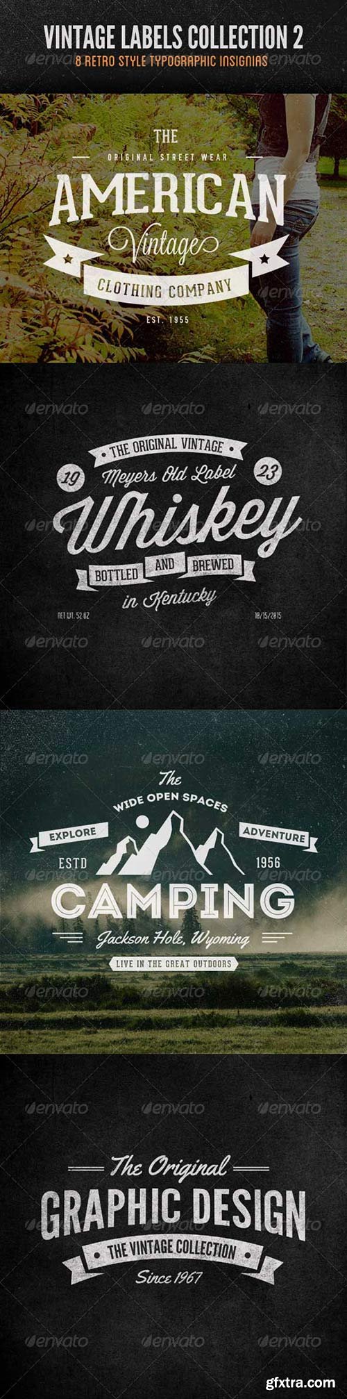 GraphicRiver - Vintage Labels and Logos Collection 2 6588157