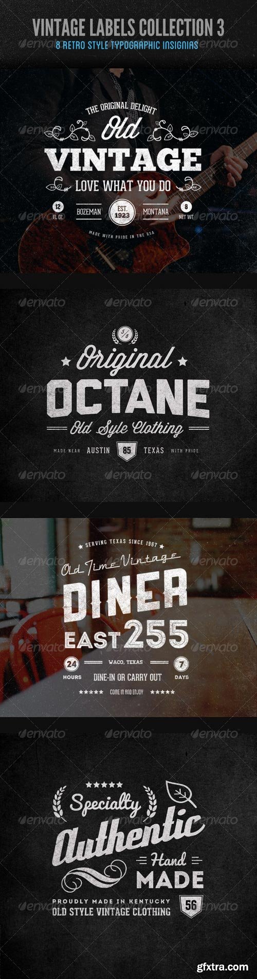 GraphicRiver - Vintage Labels and Logos Collection 3 7200643