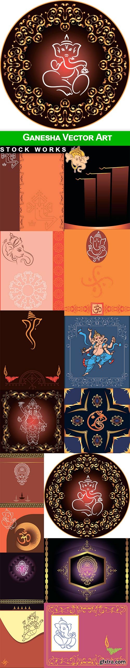 Ganesha Vector Art - 15 EPS