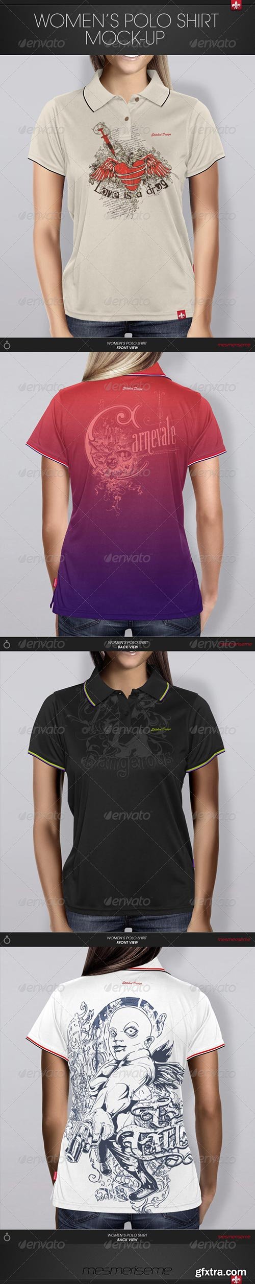 GraphicRiver - Women's Polo Shirt Mock-up 6241364