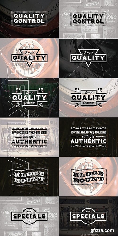 GraphicRiver - 87 Vintage Badges and Stickers - Bundle Vol1 12737546