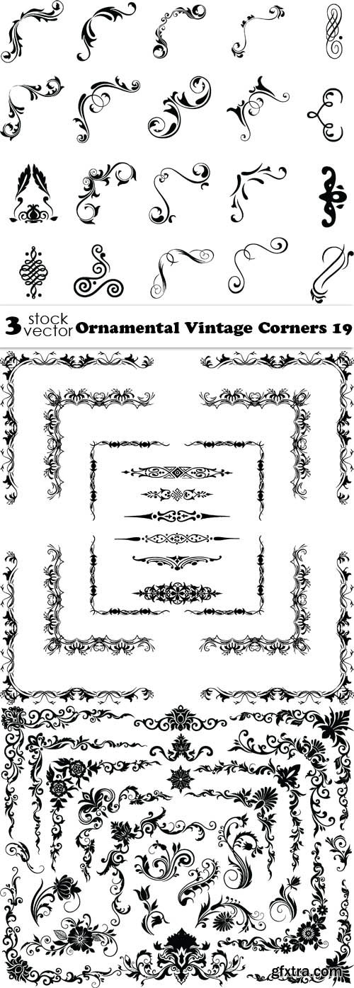 Vectors - Ornamental Vintage Corners 19