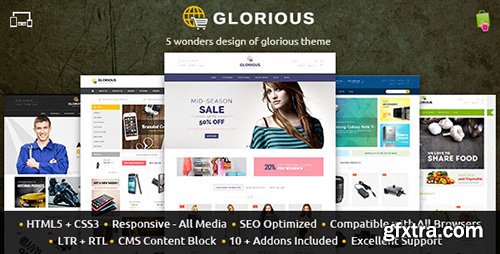 ThemeForest - Glorious v1.0.0 - Prestashop Responsive Theme - 12044108