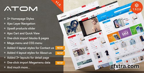 ThemeForest - Atom v1.0.0 - Multipurpose Responsive Magento Theme - 11585350