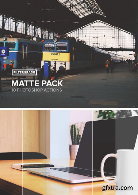 10 Matte Actions Pack for Photoshop