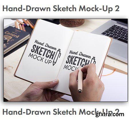 Hand Drawn Sketch PSD MockUp 2 (CS4+)