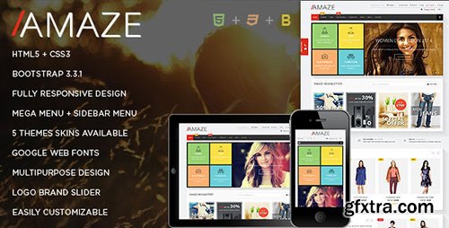 ThemeForest - Amaze v1.0 - Responsive Ecommerce HTML5 Template - 12323815