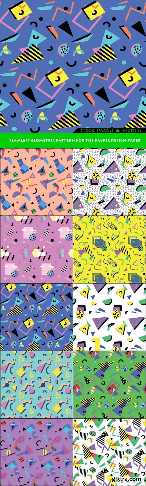 Seamless geometric pattern for the fabric design paper 10x EPS