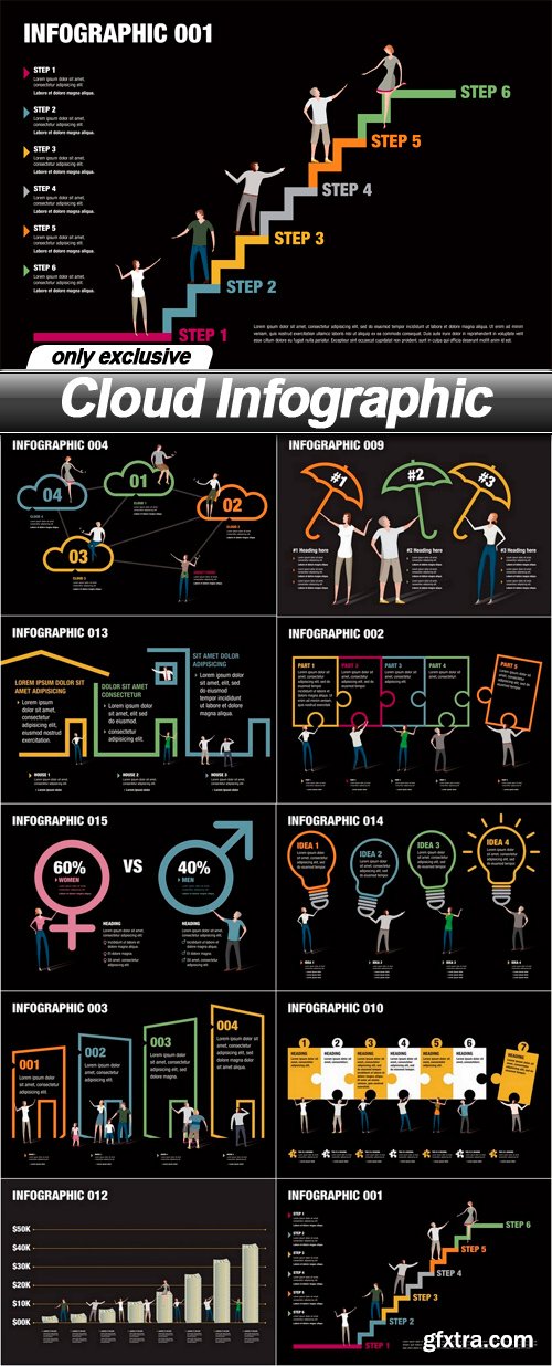 Cloud Infographic - 10 EPS