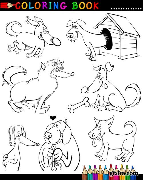 Funny Animal Coloring Book - 10xEPS