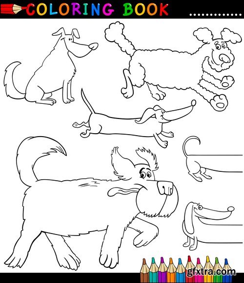 Funny Animal Coloring Book - 10xEPS