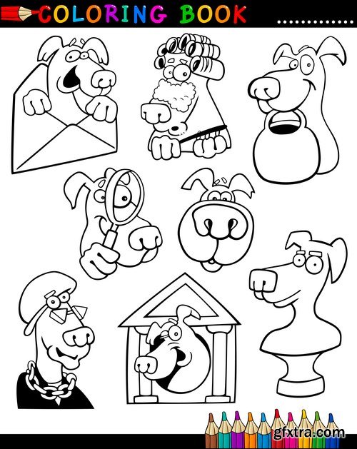 Funny Animal Coloring Book - 10xEPS