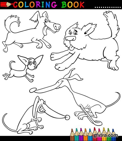 Funny Animal Coloring Book - 10xEPS