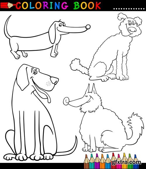 Funny Animal Coloring Book - 10xEPS