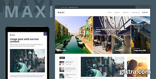 ThemeForest - Maxi v1.4 - News & Magazine Theme - 12645893