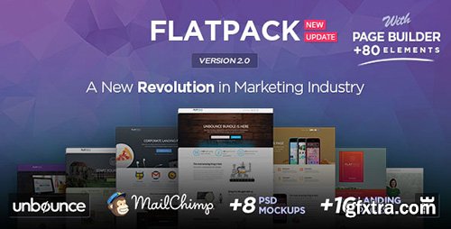 ThemeForest - FLATPACK v2.0 - Multipurpose Unbounce Pack - 8850389