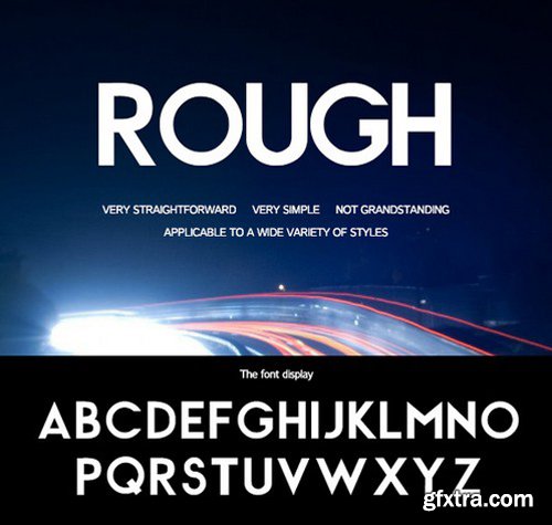 CM - Rough-Rough strokes of the font 364568