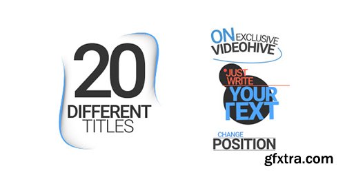 Videohive 20 Different Titles 11996748