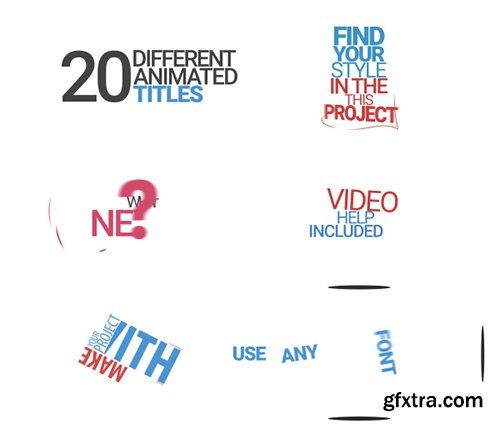 Videohive 20 Different Titles 11996748