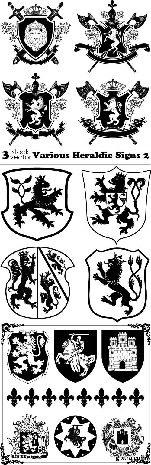 Vectors - Various Heraldic Signs 2