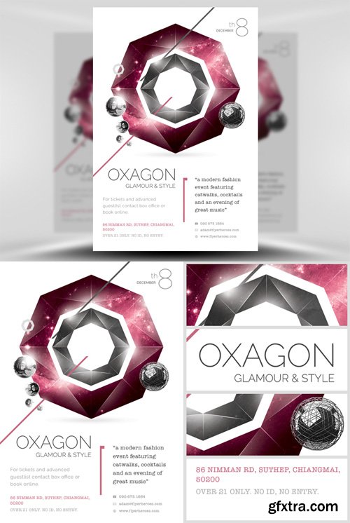 Oxagon Flyer Template