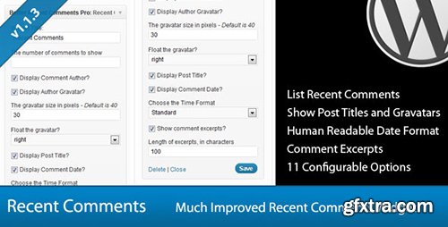 CodeCanyon - Better Recent Comments Widget Pro v1.1.4 - 406555