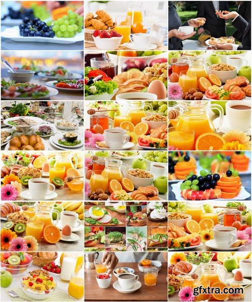 Collection set fruit juice vegetable fresh fruit salad grapes orange berry 25 HQ Jpeg