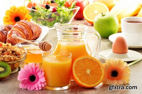 Collection set fruit juice vegetable fresh fruit salad grapes orange berry 25 HQ Jpeg