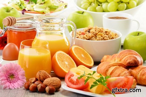 Collection set fruit juice vegetable fresh fruit salad grapes orange berry 25 HQ Jpeg