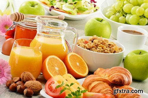 Collection set fruit juice vegetable fresh fruit salad grapes orange berry 25 HQ Jpeg