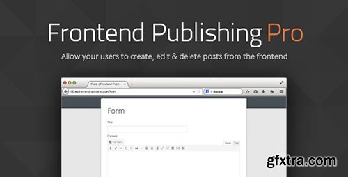 CodeCanyon - Frontend Publishing Pro v2.82 - 8517990