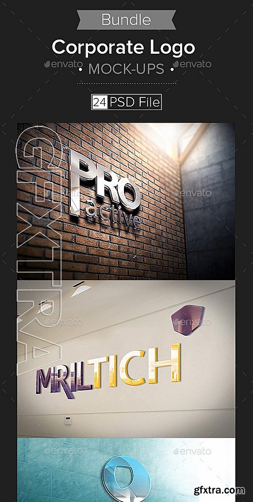 GraphicRiver - Corporate Logo Mock-up Bundle 12443583