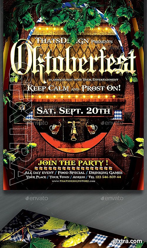 GraphicRiver - Oktoberfest Flyer Bundle V2 12817043