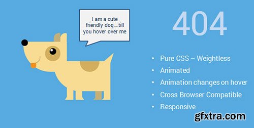 ThemeForest - Cute Pure CSS Animated Animals 404 Pages v1.0 - 12336654