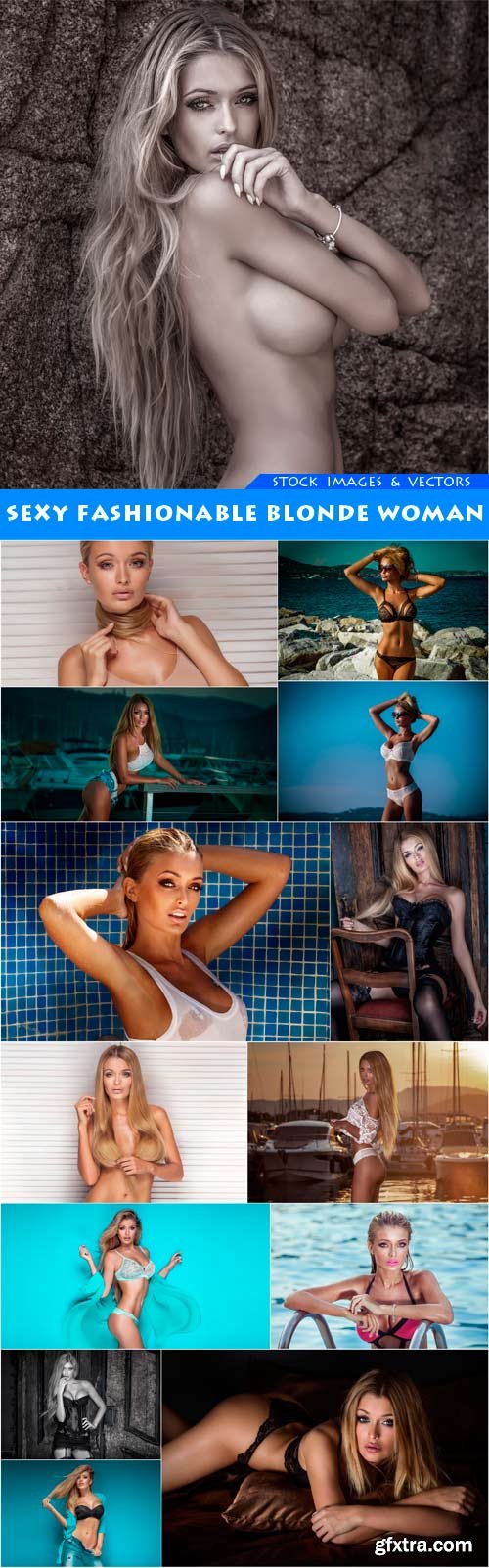 Sexy fashionable blonde woman 14X JPEG