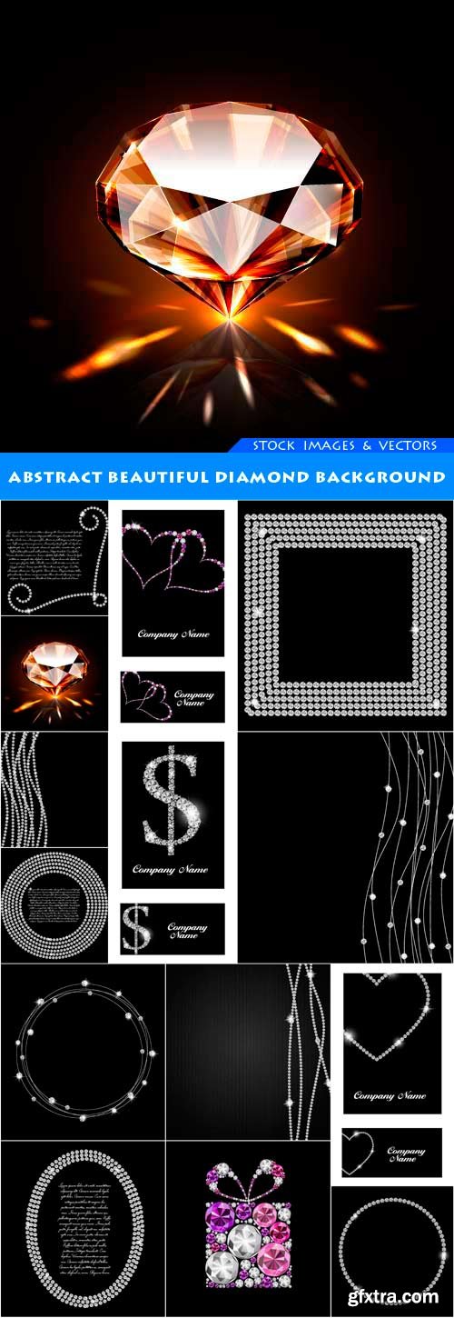 Abstract beautiful diamond background 14X EPS