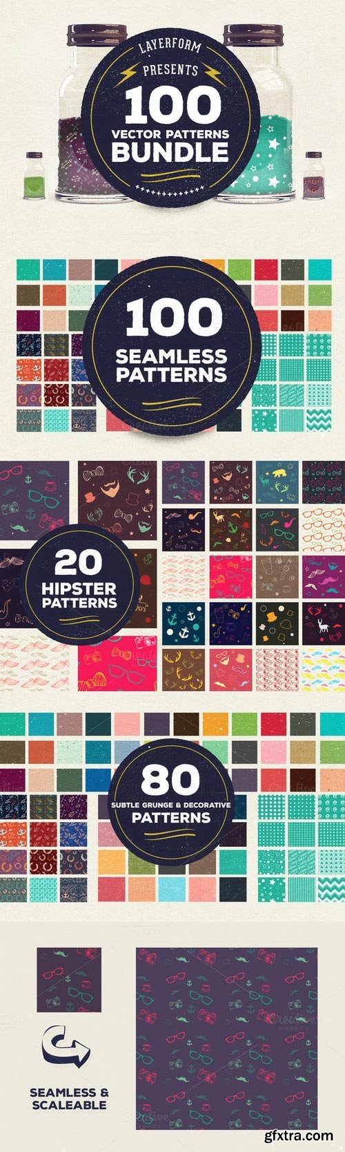 CM - 100 Vector Patterns Bundle 115179