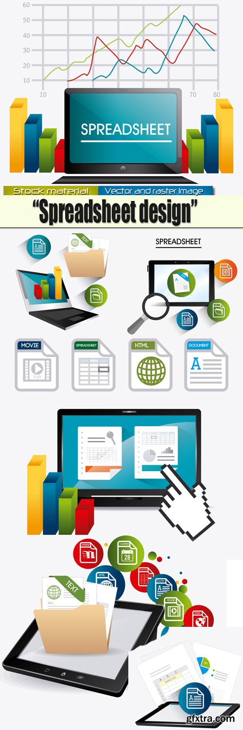 Infographics in Vector ? Spreadsheet design 1