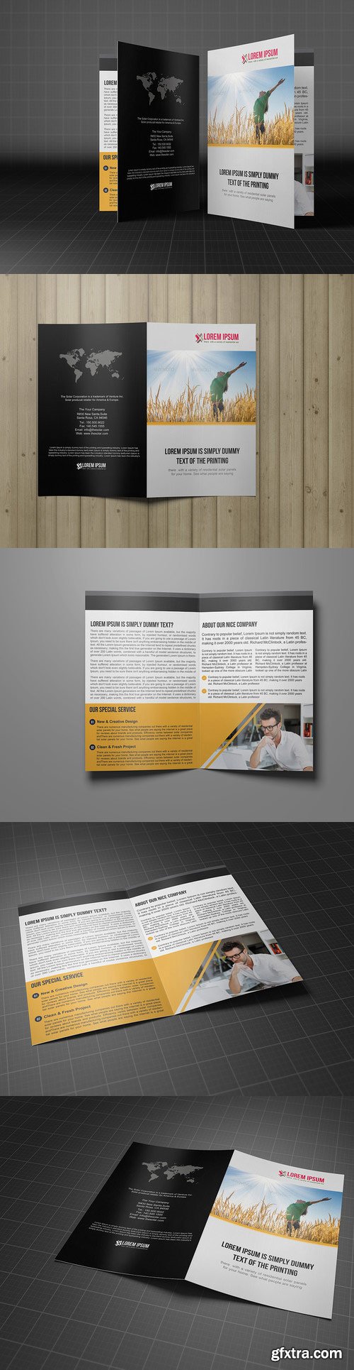 CM - Bifold Template Business Brochure 222509