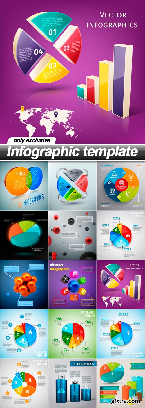 Infographic template - 15 EPS