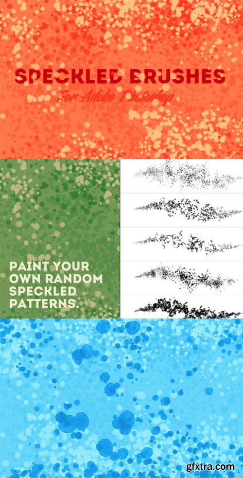 Speckled Photoshop Brush Set