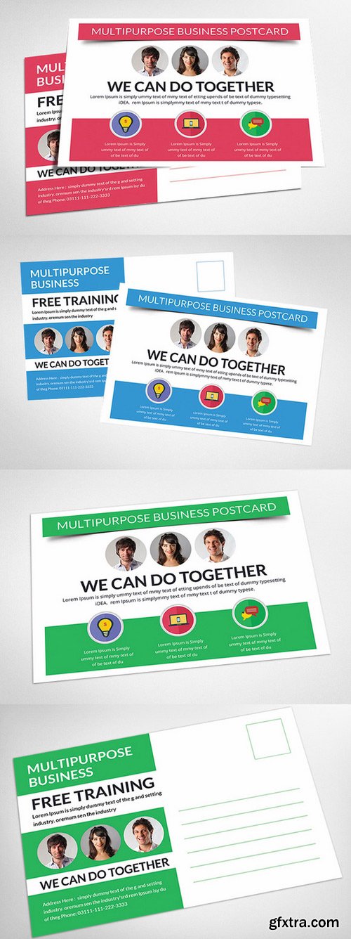 CM - Corporate Postcard Print Templates 336665