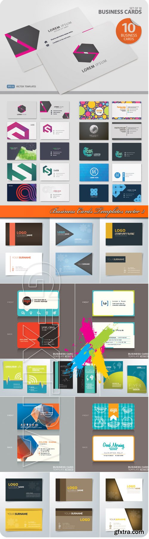 Business Cards Templates vector 3