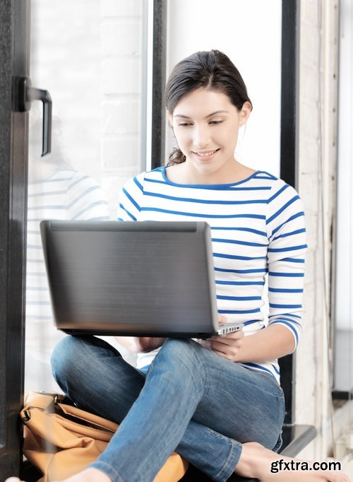 Collection of girl with a laptop computer woman 25 HQ Jpeg